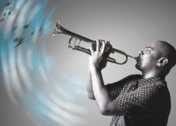 Man playing trumpet