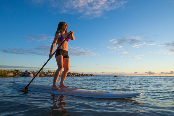 Standup paddleboarding season in the Hamptons extends into the fall. Photo credit: GROGL/iStock/Thinkstock