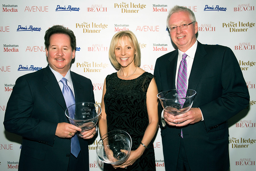 Privet Hedge Award winners Tim Davis, Susan Breitenbach and Paul Brennan