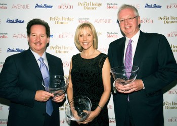 Privet Hedge Award winners Tim Davis, Susan Breitenbach and Paul Brennan