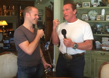 Tim Ferriss interviews Arnold Schwarzeneggerat the Governator's L.A. home