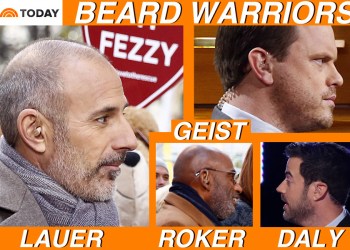 Today Show BEARD WAR Matt Lauer, Willie Geist, Al Roker, Carson Daly