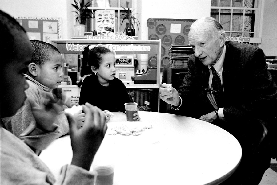 Tony Duke doing what he loved most — working with kids