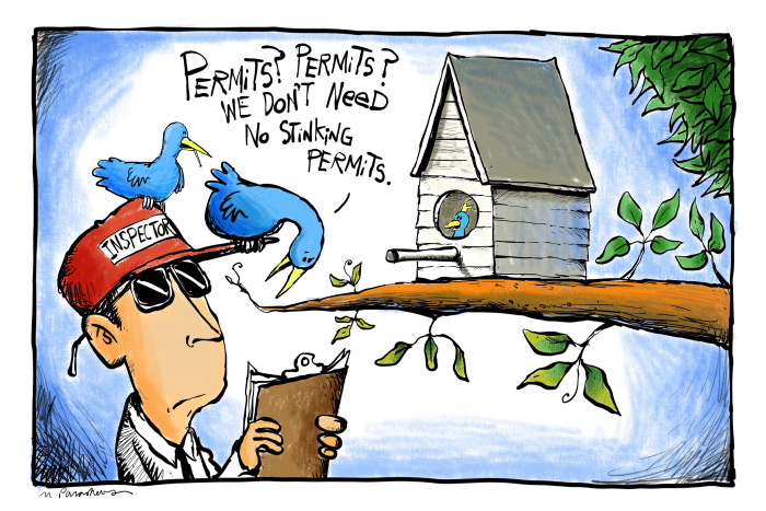 Tree house cartoon by Mickey Paraskevas