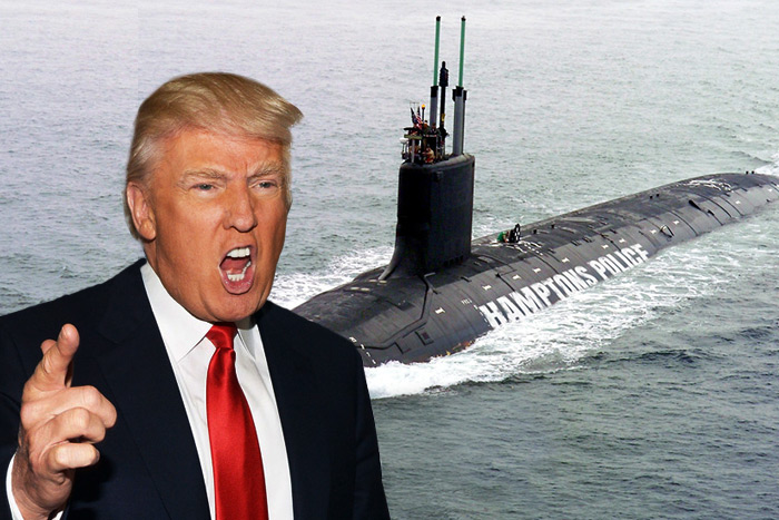 Donald Trump wants to take back the Hamptons Police submarine