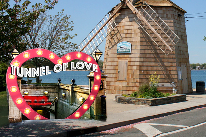 Artist rendering: Sag Harbor Hamptons Subway station as Tunnel of Love entry point