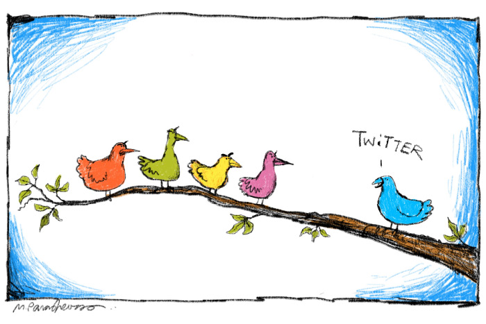 Twitter cartoon by Mickey Paraskevas