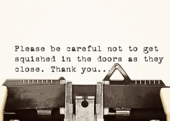 Typewriter Hamptons Subway Closing doors script