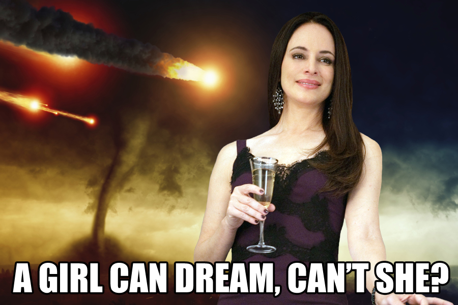 Victoria Grayson dreams of the apocalypse