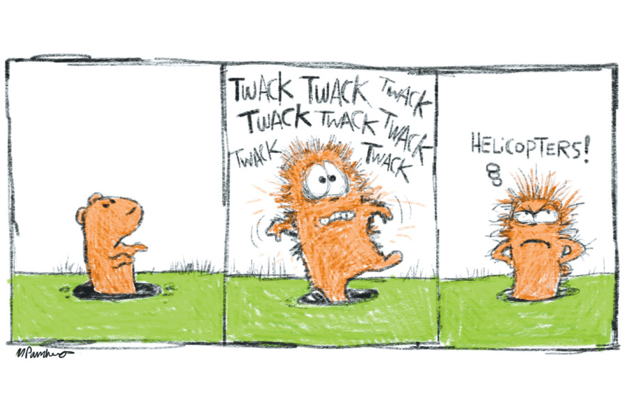 Wack-a-Mole Cartoon By Mickey Paraskevas