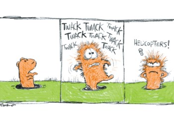 Wack-a-Mole Cartoon By Mickey Paraskevas