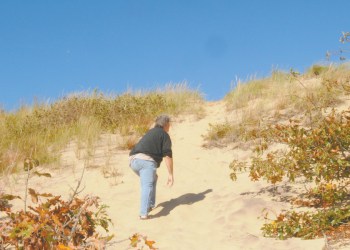Climbing the Walking Dunes in Napeague