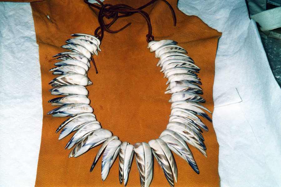 Wampum Necklace by Herman “Chuck” Quinn