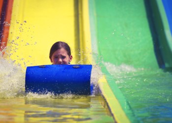 Water park slide