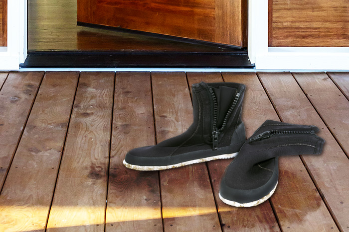 Leave your booties at the door