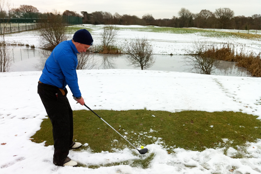 Yellow balls are key in Winter Golf