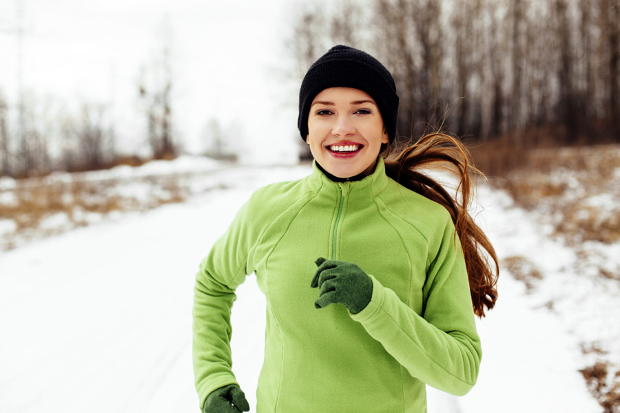 Get back to running in 2015 Winter, snow, woman