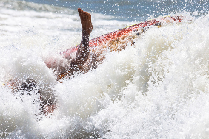 Wipeout surfing