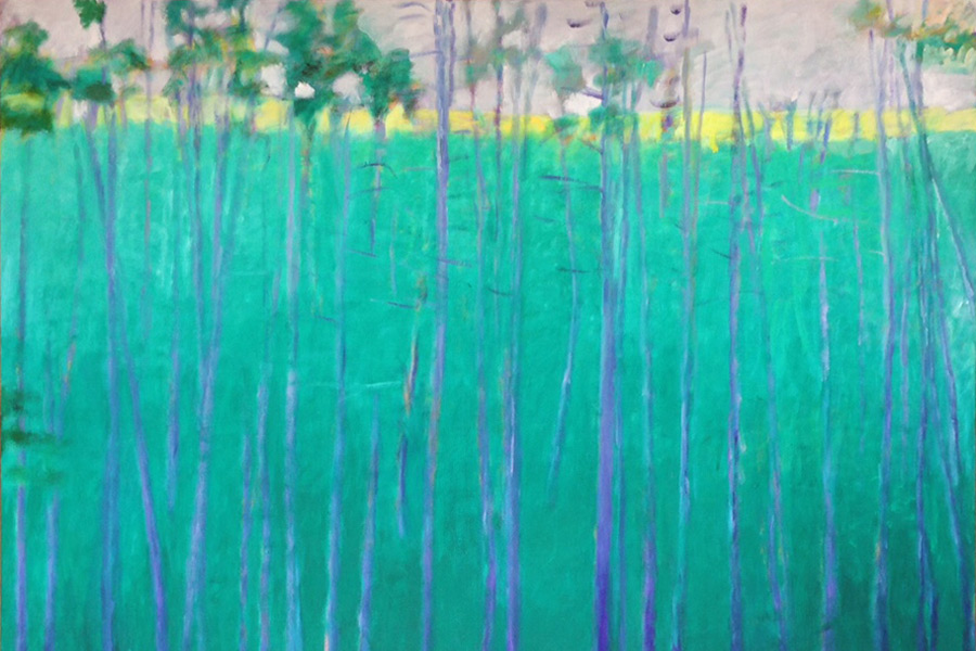 "Green Wood" (detail) by Wolf Kahn