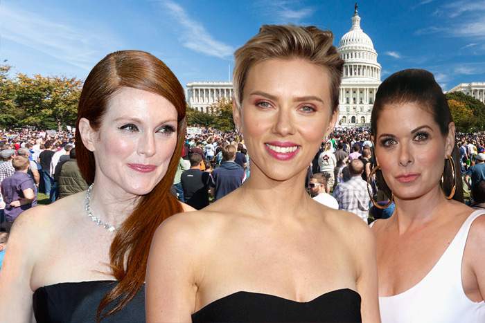 Julianne Moore, Scarlett Johansson and Debra Messing are joining the Women's March on Washington Saturday