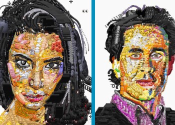 Yung Jake Emoji portraits of Kim Kardashian and Jerry Seinfeld