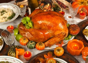 Thankgiving turkey with all the trimmings.