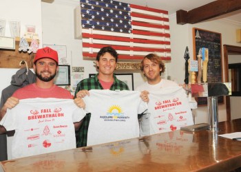 Montauk Brewing Company's Co-owners Vaughan Cutillo, Joe Sullivan and Eric Moss hosted the event