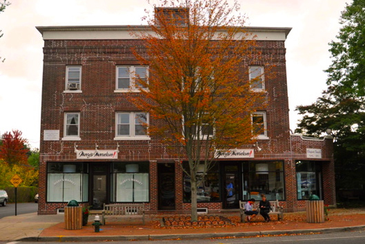 Built in 1923 by Albert Cavagnaro, the grandfather of the seller John Cavagnaro, the commercial building located at 105-107 Newtown Lane includes three retail stores; eight one-bedroom/one-bath apartments; a detached four-car garage; and a separate one-family house.