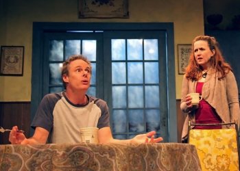 Jack Carlin and Mary McGloin in Dead Accounts at Hampton Theatre Company in Quogue.