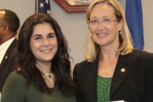 Ariana DeMattei with Suffolk County Legislator Bridget Fleming