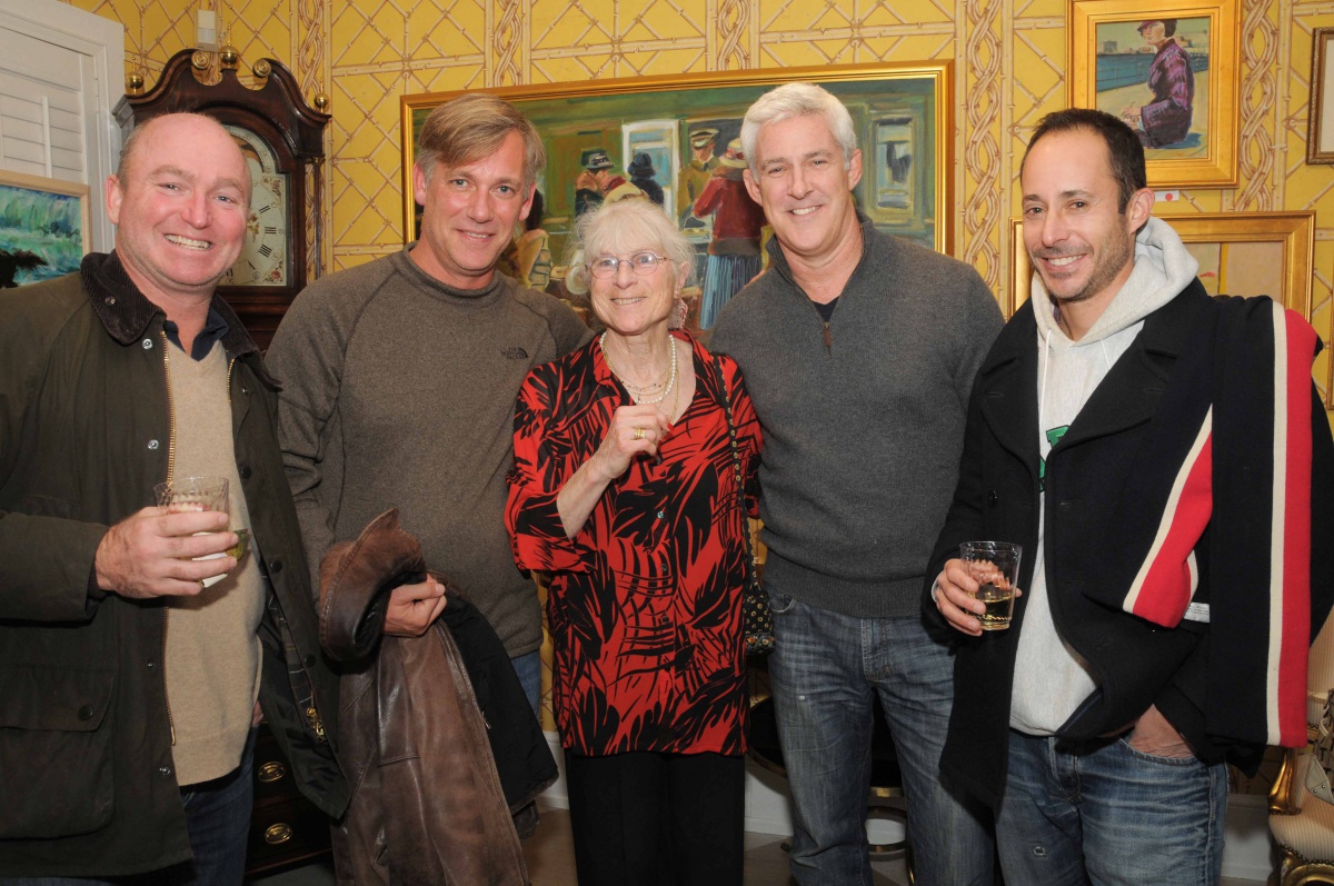 Brian Connors, Jim McChesney, Artist Dinah Maxwell Smith, Jack Hayes and Jon Morse