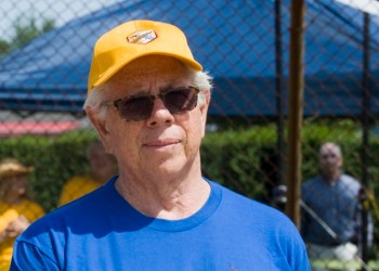 Carl Bernstein at the Artists and Writers Game in East Hampton this summer.