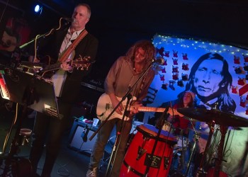 Jettykoon's Thomas Muse with Matty Liot and Abby Levin on drums.