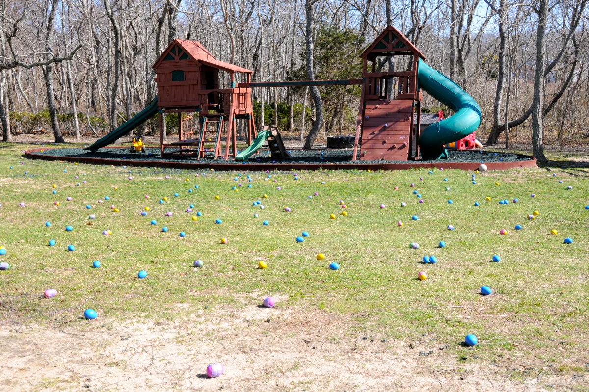 The grounds of CMEE at last weekend's Mad Hatter Egg Hunt.