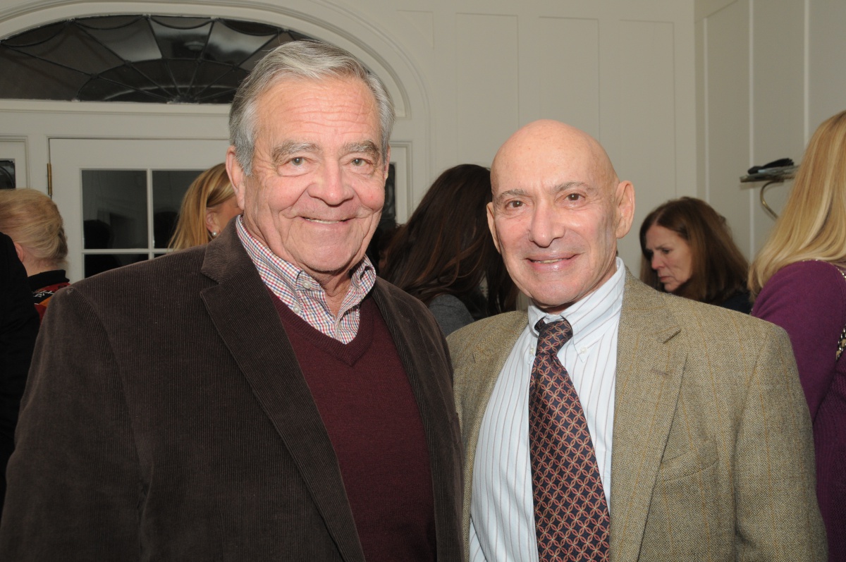 East Hampton Village Mayor Paul Rickenbach with author Michael Braverman