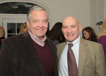 East Hampton Village Mayor Paul Rickenbach with author Michael Braverman
