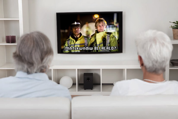 elderly couple watching Happy Valley