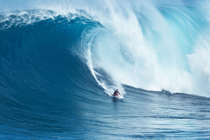 Surfer on waves