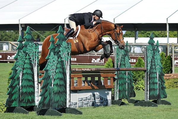 Scott Stewart rode Lucador to win the Regular Conformation Hunter Championship at the 40th annual Hampton Classic.
