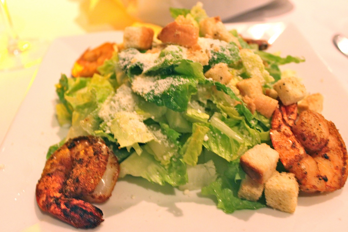 Shrimp Caeser salad at Gurney's Inn