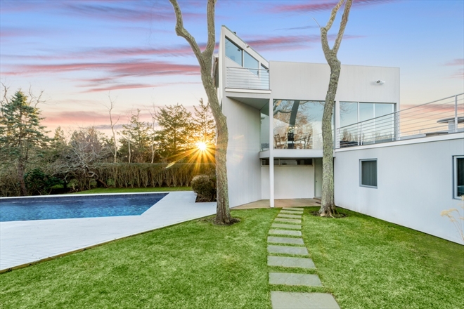 Gwathemey gem at 130 Bluff Road, Amagansett