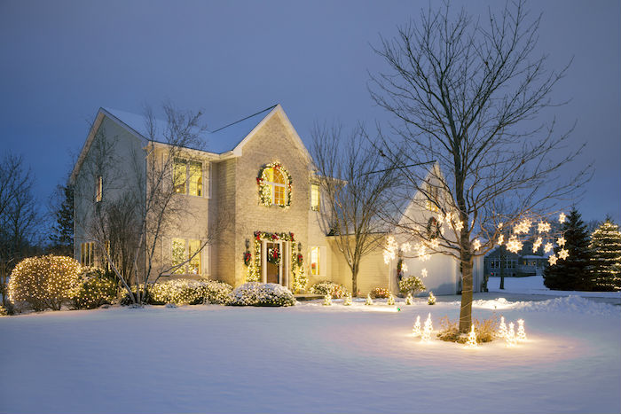 Wintry house
