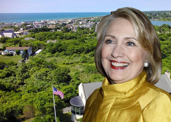 Hillary Clinton in the Hamptons