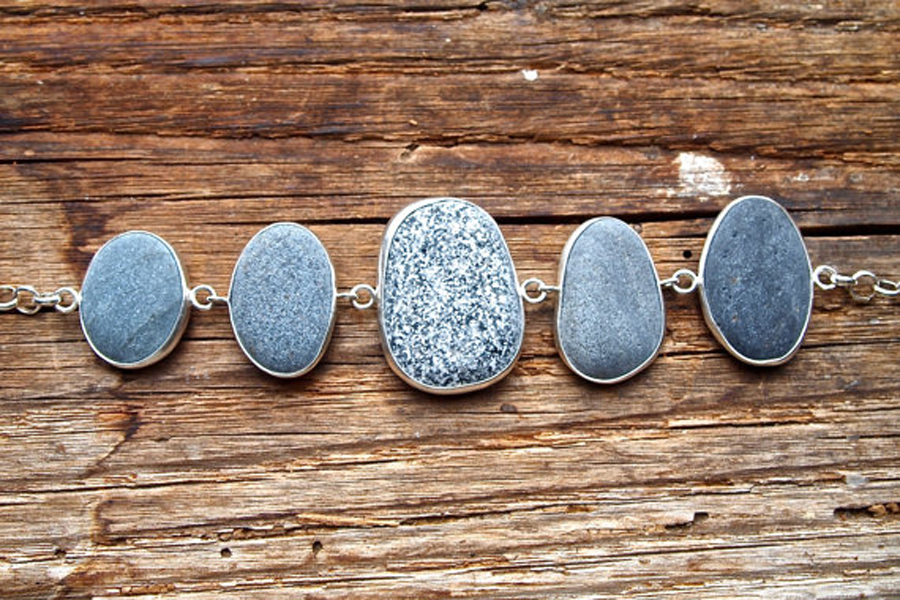 Hampton Beach Stone Bracelet by Miranda Page.