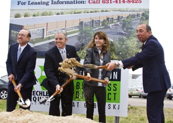 Mitchell Rechler, Suffolk County Executive Steve Bellone, Southampton Town Supervisor Anna Throne-Holst, and Gregg Rechler.