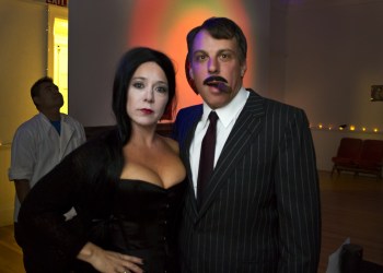 Southampton Center board member Fairley Pilaro and her husband Andrew, as Morticia and Gomez Addams.