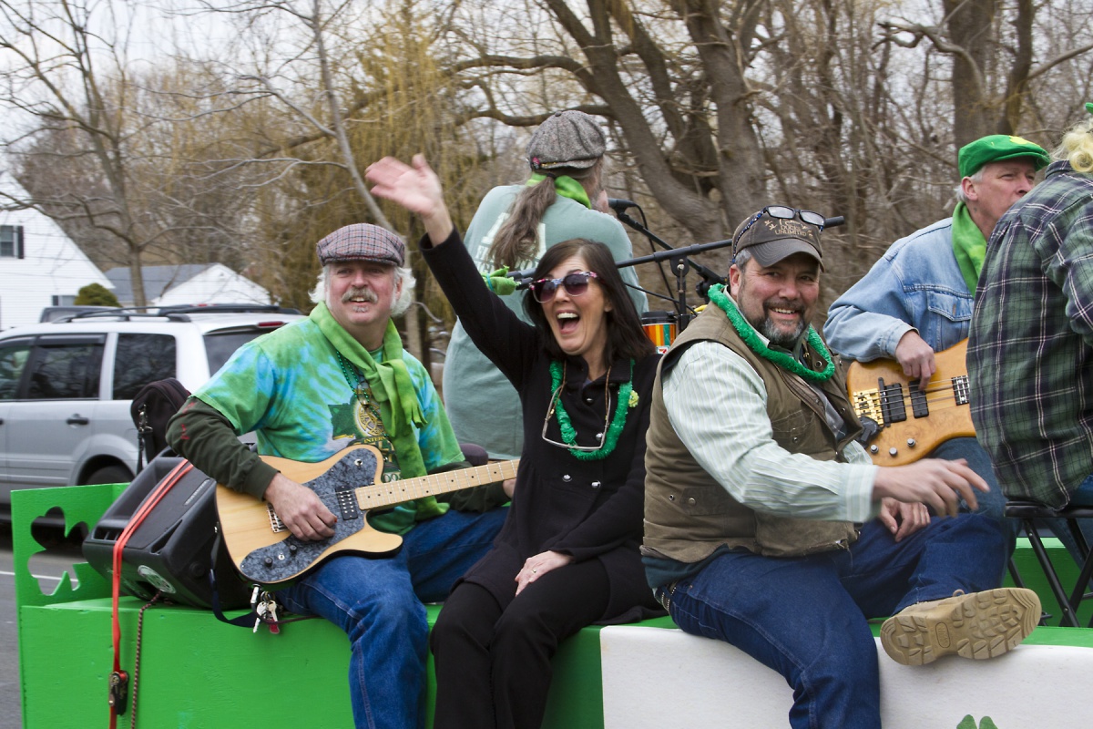 Hundreds of spectators lined Route 25 in Jamesport for their inaugural St. Patrick's Day Parade March 22.