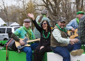 Hundreds of spectators lined Route 25 in Jamesport for their inaugural St. Patrick's Day Parade March 22.
