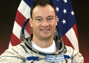 Commander Michael “LA” Lopez-Alegria, astronaut.
