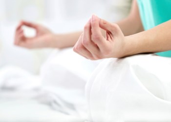 meditation lotus position close